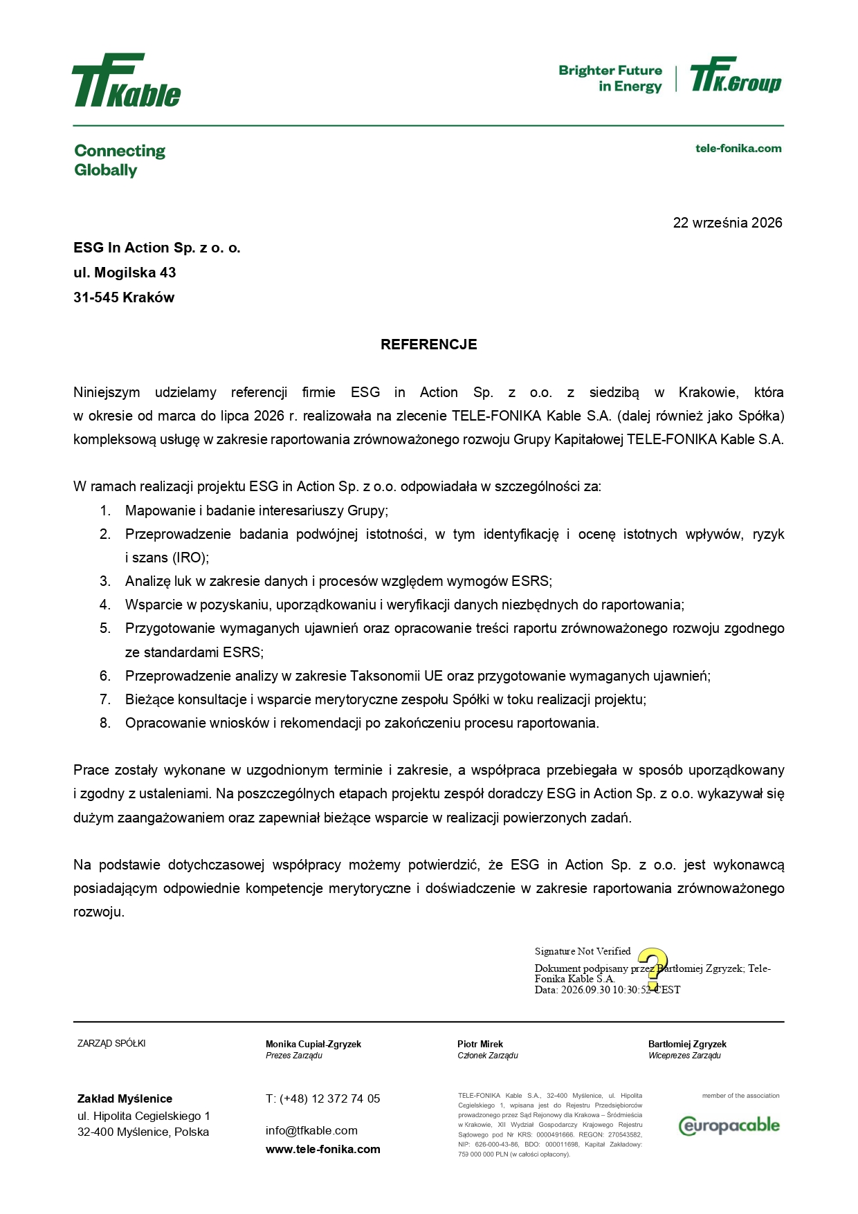 Rekomendacje_Telefonika Kable